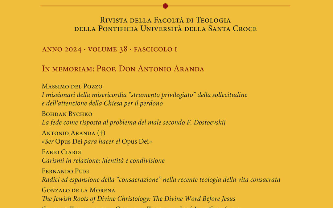 Annales Theologici 38 (2024), fascicolo 1